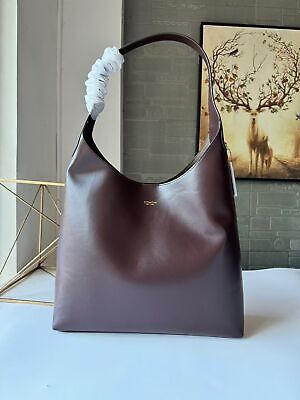 COACH BROOKLYN 39 Shoulder Bag CU044 Brown Leather Women's COACH BROOKLYN 39 Shoulder Bag CU044 Brown Leather Women's