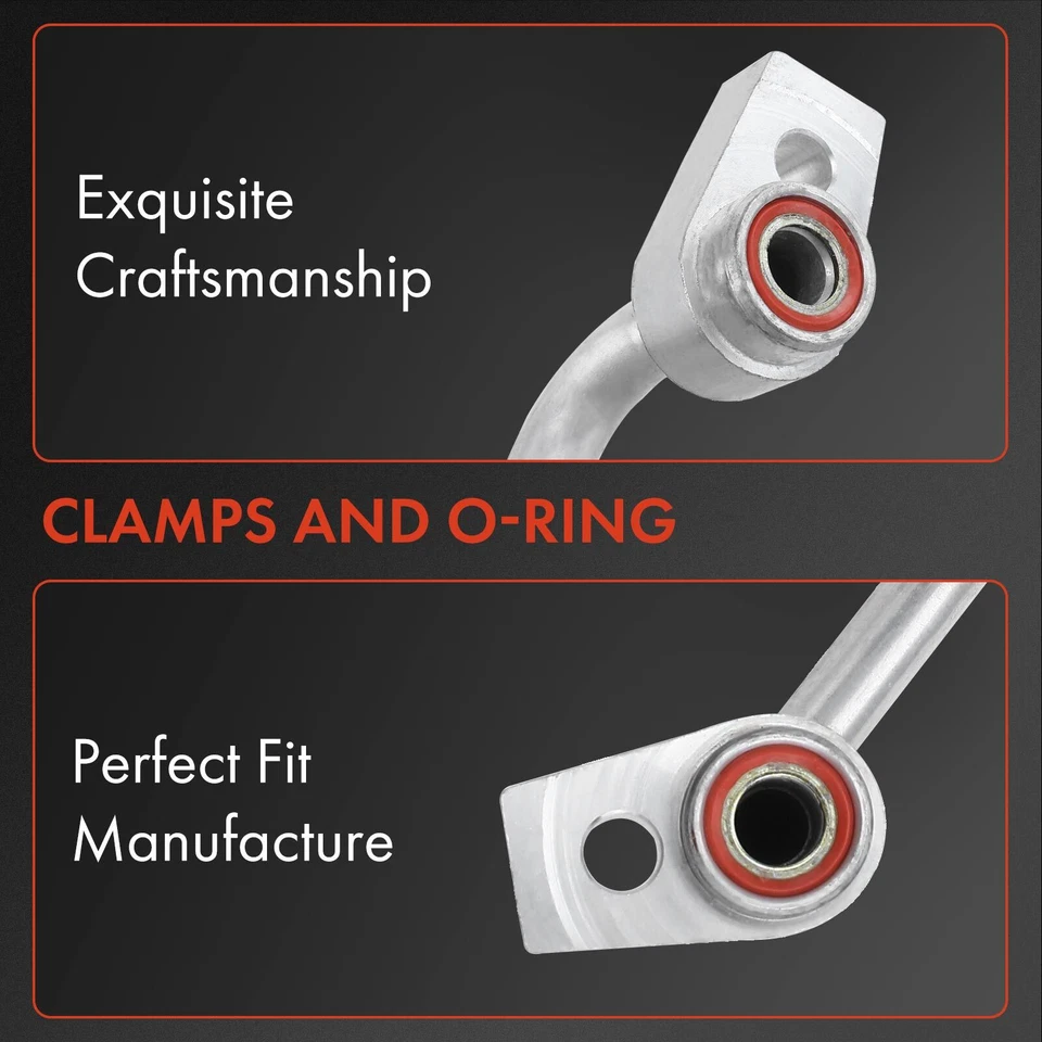 Línea de descarga de aire acondicionado para Ford Fusion Lincoln MKZ 2013-2016 L4 2,0 L turboalimentado Foto 3 de 4