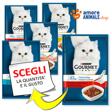 PURINA Cat GOURMET Perle → TRIONFO di Carne e Mare - 85 gr - GUSTI MISTI - Gatto
