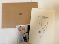 BTS SUGA ARTIST MADE COLLECTION GUITAR PICK NECKLACE Photo card  Making log