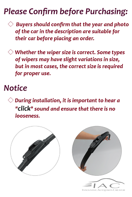 Front Windshield Wiper Blades For SUBARU CROSSTREK IMPREZA - Foto 6