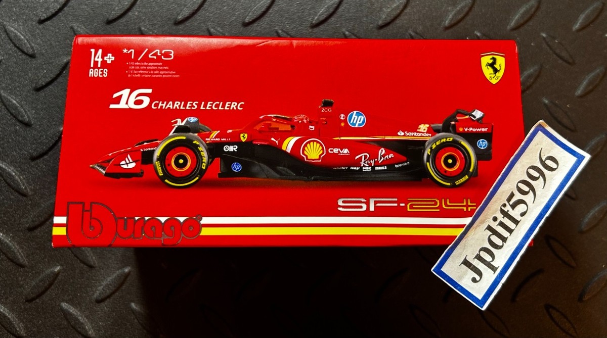 burago フェラーリ SF-24 シャルル・ルクレール 1/24 Bburago Ferrari F1 SF-24 Team Scuderia No 16 Season 2024 (LeClerc