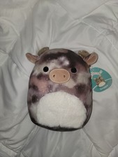Squishmallows Greggor The Moose 10in Plush Furry Belly KellyToy