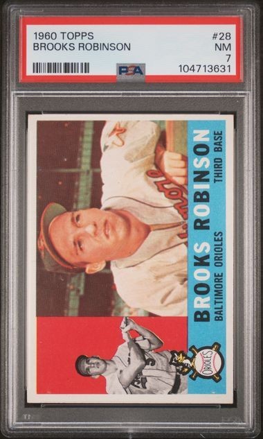 1960 Topps #28 Brooks Robinson PSA 7 NEAR MINT!