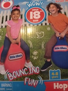 red color hopper 18" for kids 4-8 years old little tikes vinyl 
