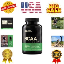 Instantized BCAA Branched Chain Essential Amino Acids Capsules, 1000mg, 200 C...