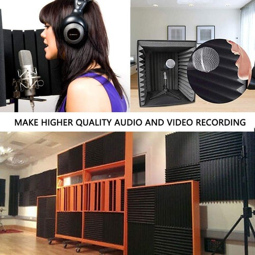 YDHTDLHC 52 Pack po 1 X 12 X 12 cali Akustyczne panele piankowe - pianka akustyczna -... - Zdjęcie 2 z 9