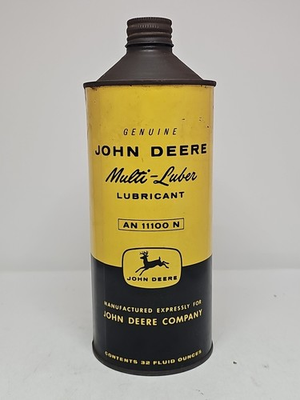 #ad Genuine Vintage John Deere oil Multi Luber AN 11100N can tractor A B G H M $28.70
