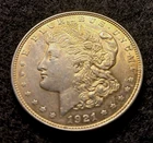 1921-P Morgan Silver Dollar in nice Extra Fine to About uncirculated