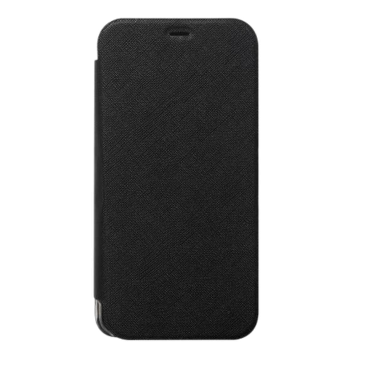 Coque iPhone 11 Pro Max avec porte-carte et support vidéo intégré en cuir noir