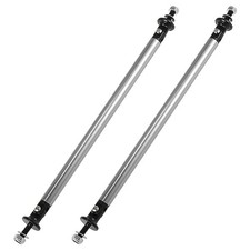 200mm 7.87" Splitter Support Rods Adjustable for Most Vehicle Silver Tone