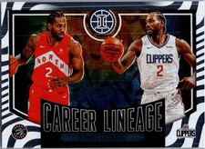 2020-21 Panini Illusions #18 Kawhi Leonard Career Lineage Emerald