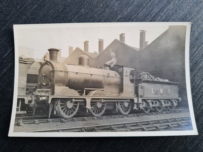 VINTAGE DAMPFLOK FOTO LMS 17595 #09