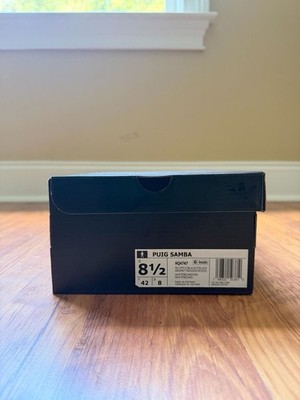 Adidas Puig Samba Size 8.5 Silver Metallic Black Sneakers