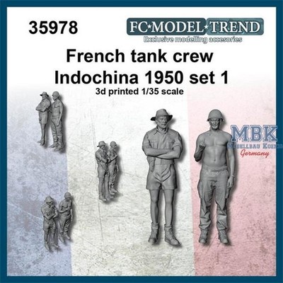FC MODEL TREND FCMT35978 French tank crew, Indochina 1950s set 1