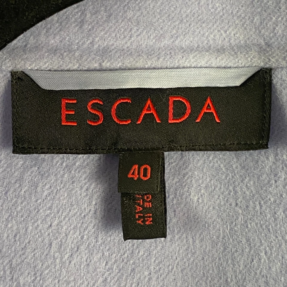 Escada Blazer Jacket Size 40 US M Purple Wool Angora Cashmere Two-Button - Image 4 of 4