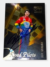 Jeff Gordon VINTAGE 1996 PINNACLE ZENITH ROAD PILOTS autographed NASCAR card