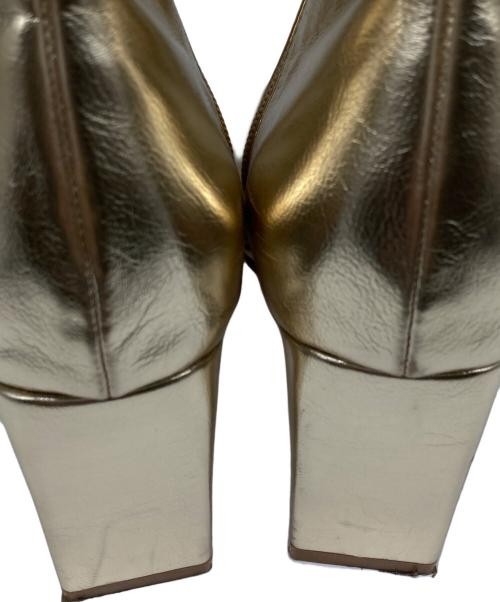 Ameri                    DIAGONAL TOE BOOTS gold - image 9