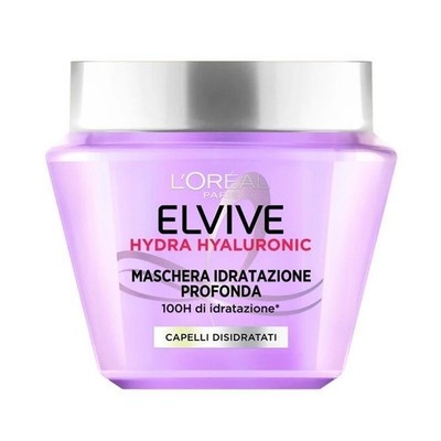 MASCHERA IDRATAZIONE PROFONDA 72H HYDRA HYALURONIC ELVIVE L'ORÉAL PARIS 300 ML.