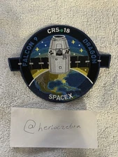 Authentic CRS-18 SpaceX Falcon-9 Dragon Resupply Mission ISS NASA Patch