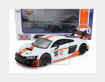 1:24 MOTORMAX Audi R8 Lms Gt3 #28 Gulf Racing 2020 Light Blue Orange MTM79667 - Photo 1/2
