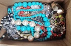HUGE 8 Pound Lot Vintage To Now Multicolor Costume Craft/junk Jewelry