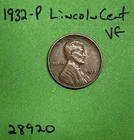 1932-P Lincoln Wheat Cent / Penny 1c Vf Very Fine