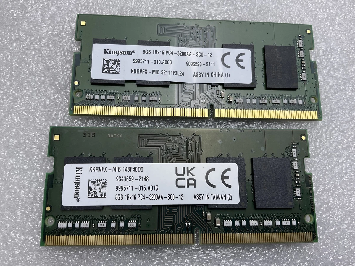 Kingston SO-DIMM Computer Memory (RAM) 8 GB 2 Modules for sale | eBay