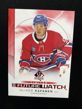 24-25 UD SP Authentic Hockey Red Limited Future Watch 169 Oliver Kapanen