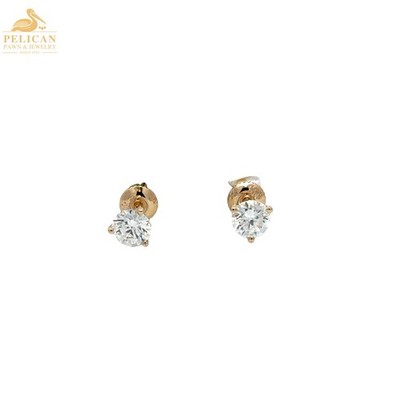 Lab-Created Diamond Stud Earrings .68 CTW 14K Yellow Gold (PSH039475)