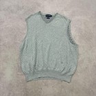 Polo Golf Ralph Lauren knitted sweater vest Patterned V neck knit Men s L