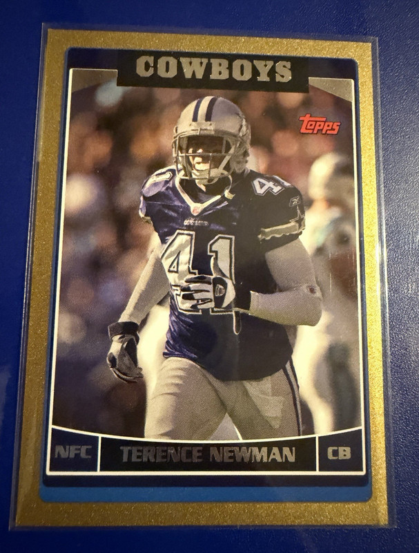 Topps 2006 /2014 Terence Newman Dallas Cowboys NFL Football Card #277