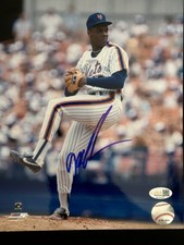 Dwight Doc Gooden Signed New York Mets 8x10 Baseball Photo AUTO JSA