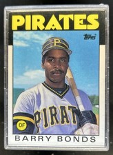 1986 Topps Traded Barry Bonds RC #11T Pirates Rookie