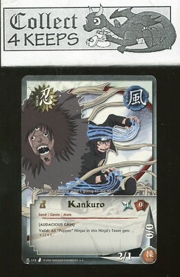 Shonen Jump Naruto CCG Kankuro Gold Foil Ninja 113 Nrmt Near Mint