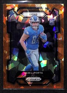 2023 Panini Prizm Orange Ice #332 Sam LaPorta - Lions