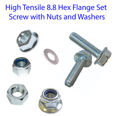 450 Bulloni A Testa Esagonale Con Flangia M6 M8 M10, Dadi - Foto 11