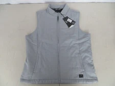 NWT Womans Travis Matthew Dash Golf Full Zip Grey Vest LARGE