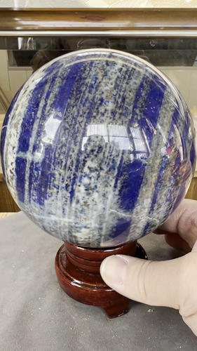 Natürliche Lapislazuli Jaspis Quarz Kugel Kristallkugel Reiki Heilung 2590G - Video 1 von 1