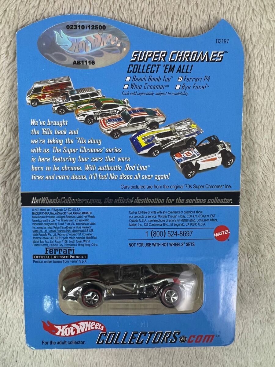 🇮🇹🇮🇹Hot Wheels RLC Super Chromes Ferrari P4 #2310 of 🇮🇹🇮🇹Hot Wheels RLC Super Chromes Ferrari P4 #2310 of