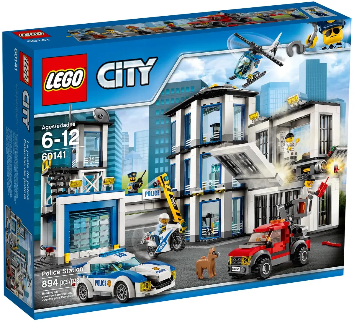 LEGO City Police Station 60141 - 894 Pieces (Discontinued by