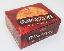 Frankincense Incense Cones: Bulk Lot 12 Packs of 10 Cones, 120 Total! HEM BRAND