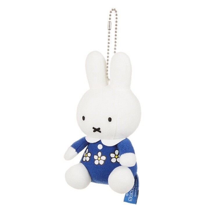 miffy 4きょうだいです！ Miffy Rabbit Dick Bruna Flower dress key chain plush 2024