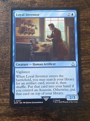 Loyal Inventor 0021 Assassin s Creed Universes Beyond MTG Magic S2027*