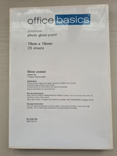 Premium Photo Gloss Paper 10cm x 15cm 180GSM Instant Dry - 25 Sheets
