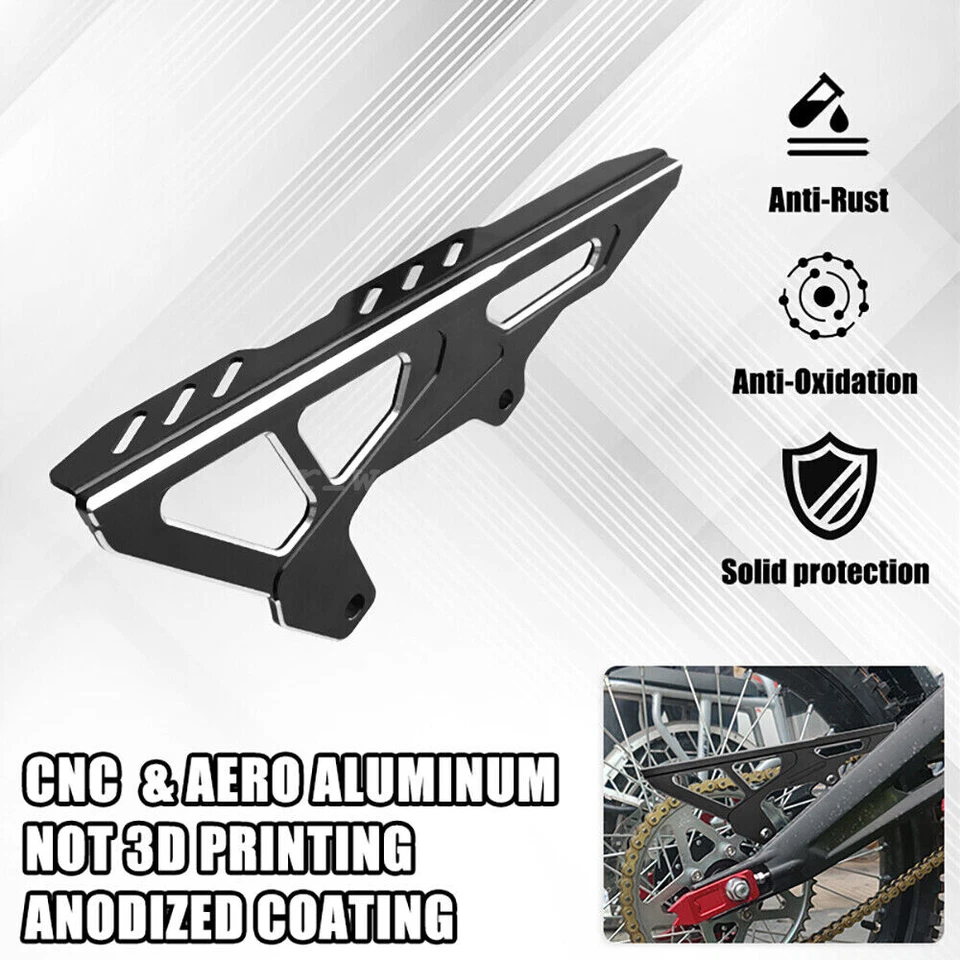 URLWALL Black Chain Guard Cover Protection Aluminum Alloy For Surron Light Bee X - Image 2 of 4