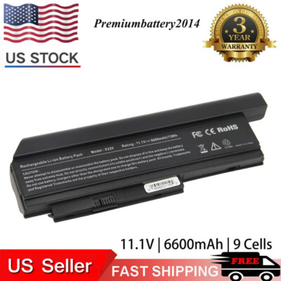 9-Cell 44++ Battery For Lenovo ThinkPad X220 X220i Laptop Battery