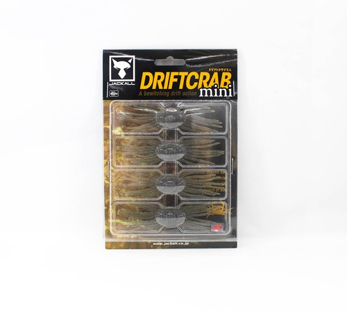 Leurre Souple Jackall Drift Crab Mini 85mm - Couleur Black Copper Flake (Flocon Cuivre Noir) - Pour Pêche En Eau Douce