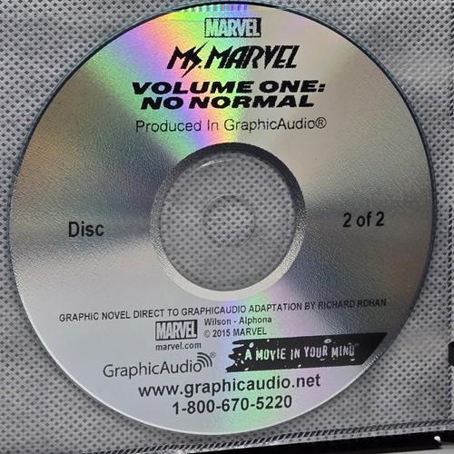 Ms. Marvel No Normal Audio Book GraphicAudio 2 Hours 2 CDs Richard Rohan Movie - Picture 7 of 12