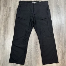 Marwin Sports Motorsport Performance Cargo Pants Mens 38x30 Black Canvas Ripstop